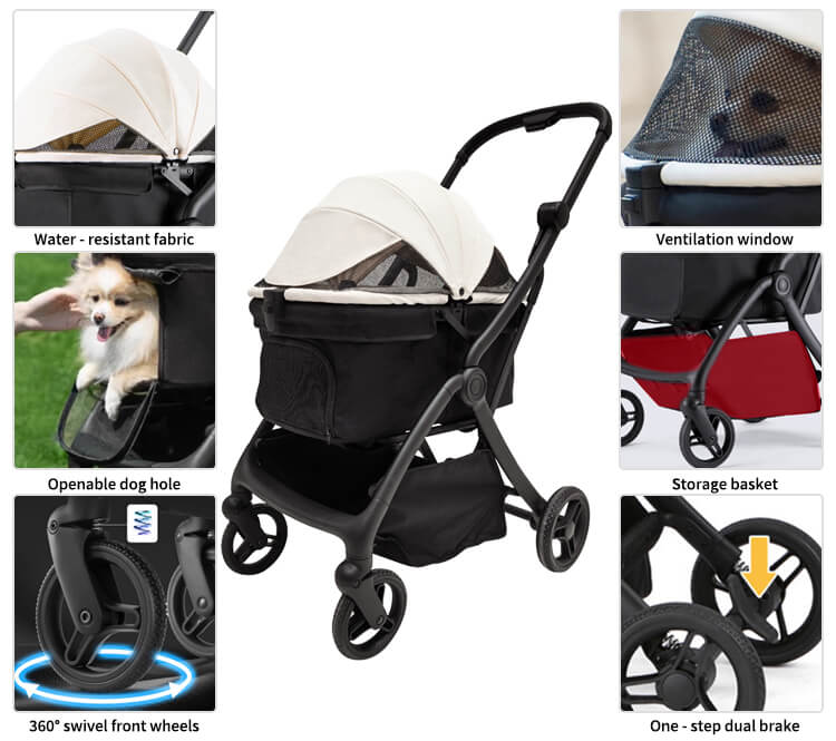 dog stroller details 