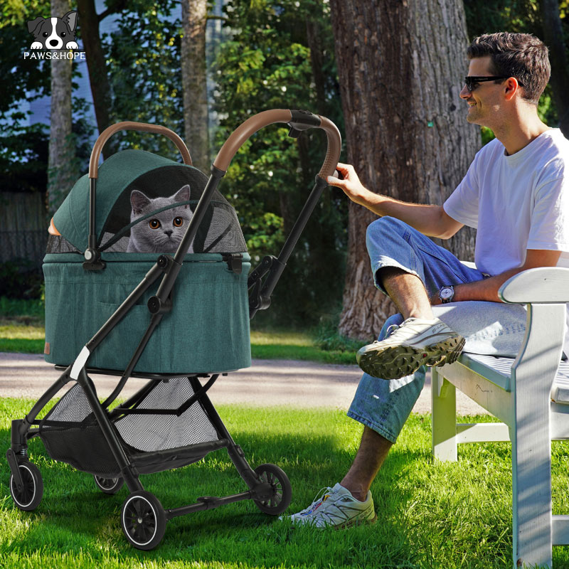 Cat stroller safety features